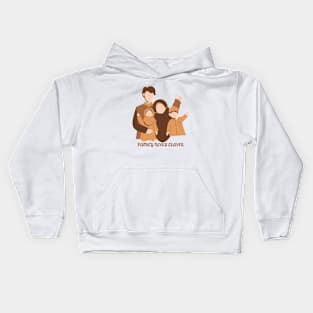 FAMILY NEVER LEAVES, FAMILY STAYS Kids Hoodie
